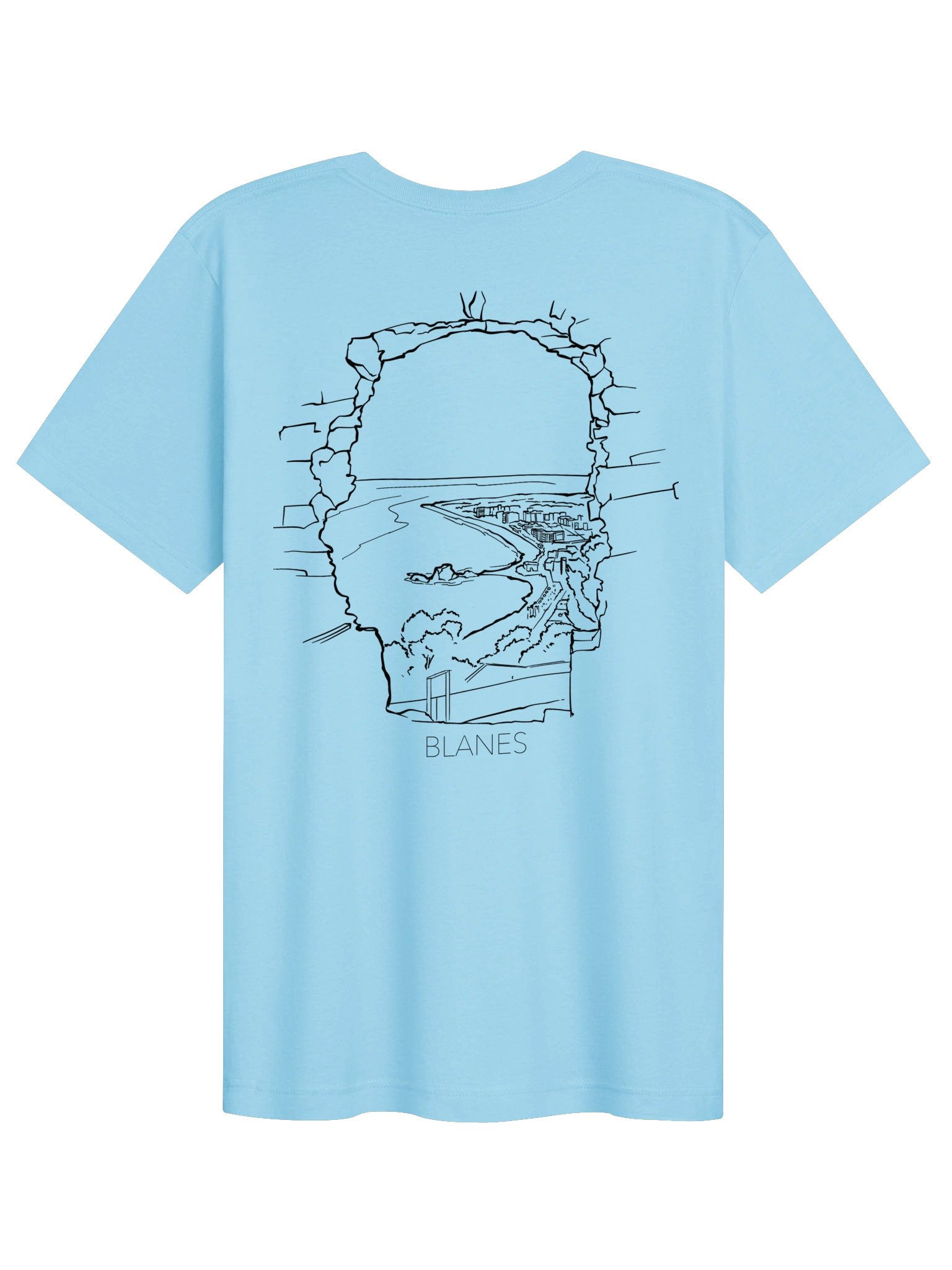 Mirador Castillo de San Juan en Blanes Camiseta Logo bordado product image (2)