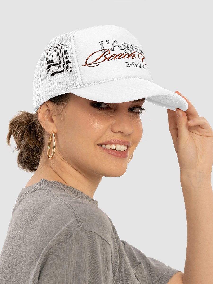 L'Agence Beach Club 2026 Trucker Hat - White product image (6)