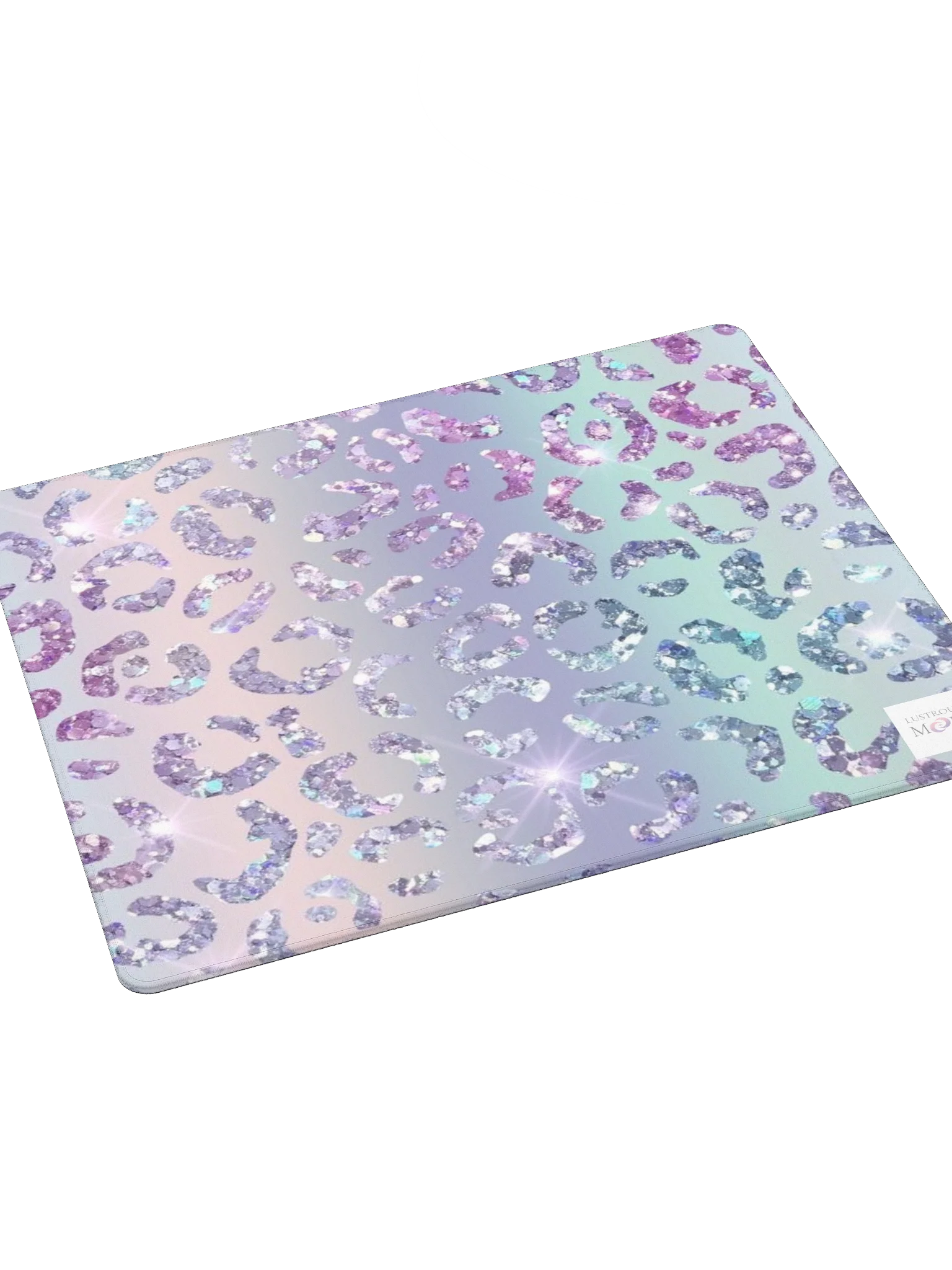 IRIDESCENT GLITTER LEOPARD PATTERN Gaming Mouse Pad product image (3)
