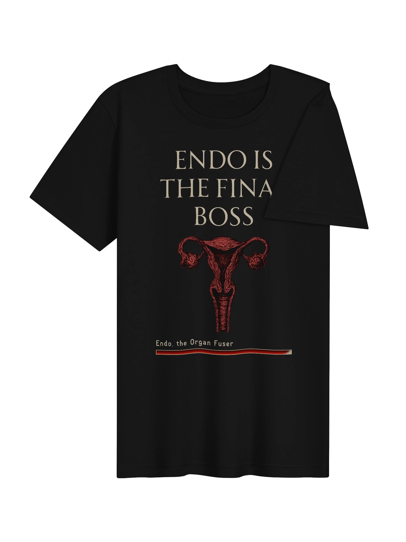 Endometriosis Final Boss Shirt | Endo Awareness & Chronic Pain Gamer Tee product image (4)