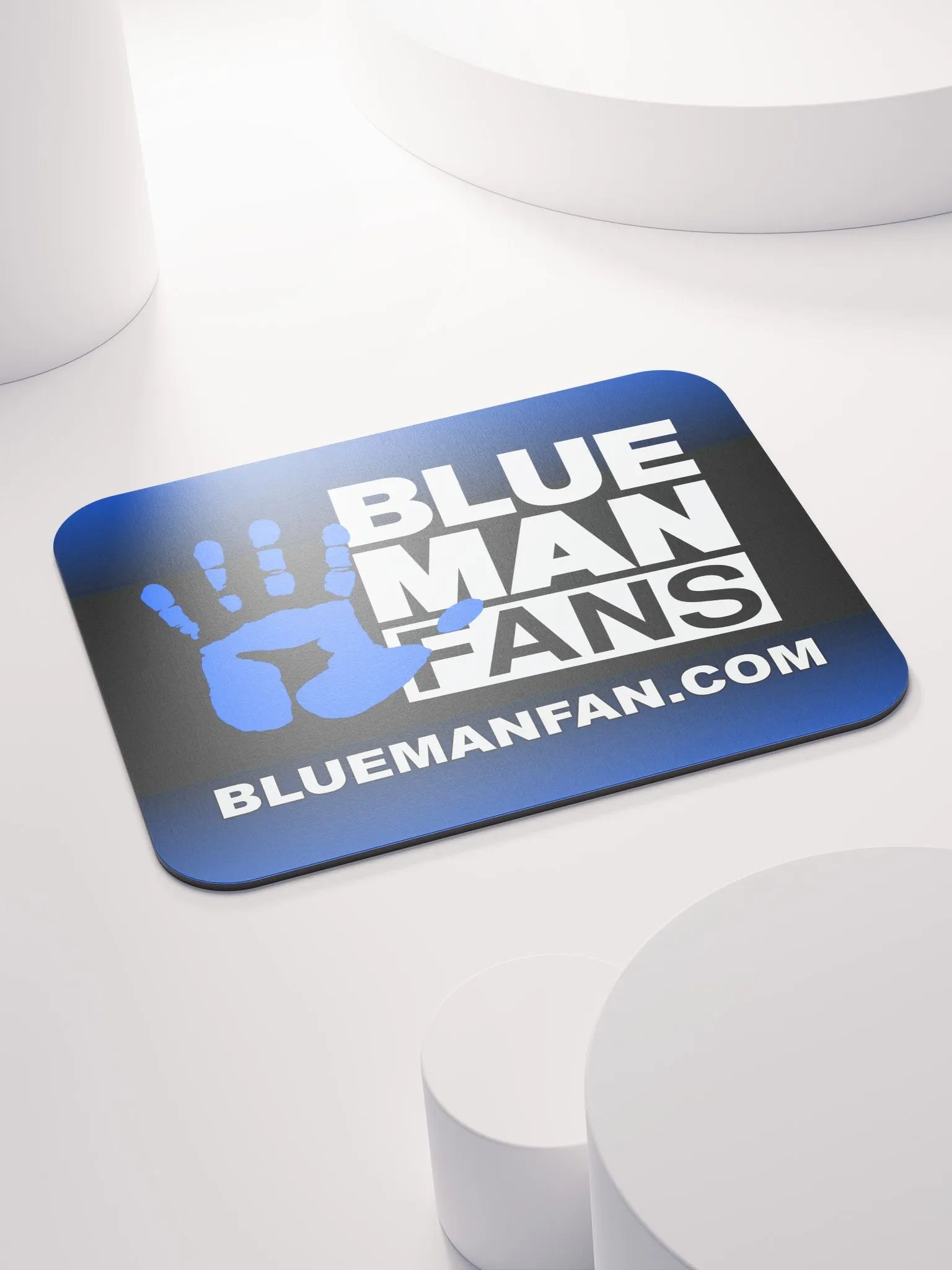 Blue Man Fans Hand Print Standard Mousepad product image (4)