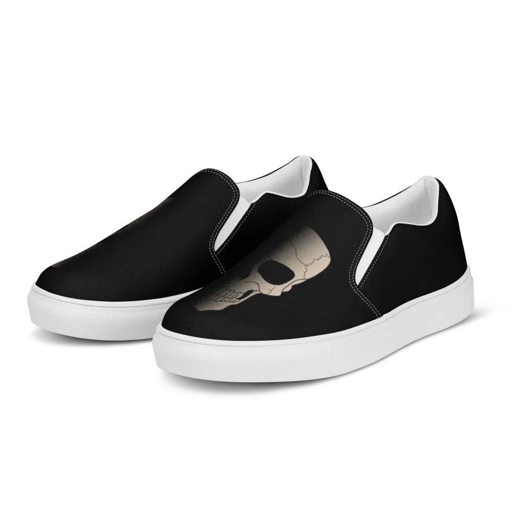 Faded skull womens slip ons product image (4)