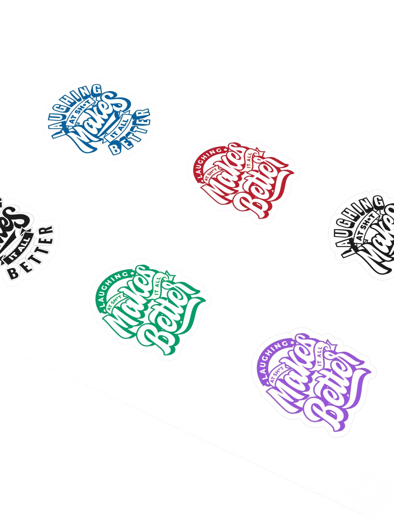 Laughing at Sh*t Makes it All Better Sticker Pack product image (2)