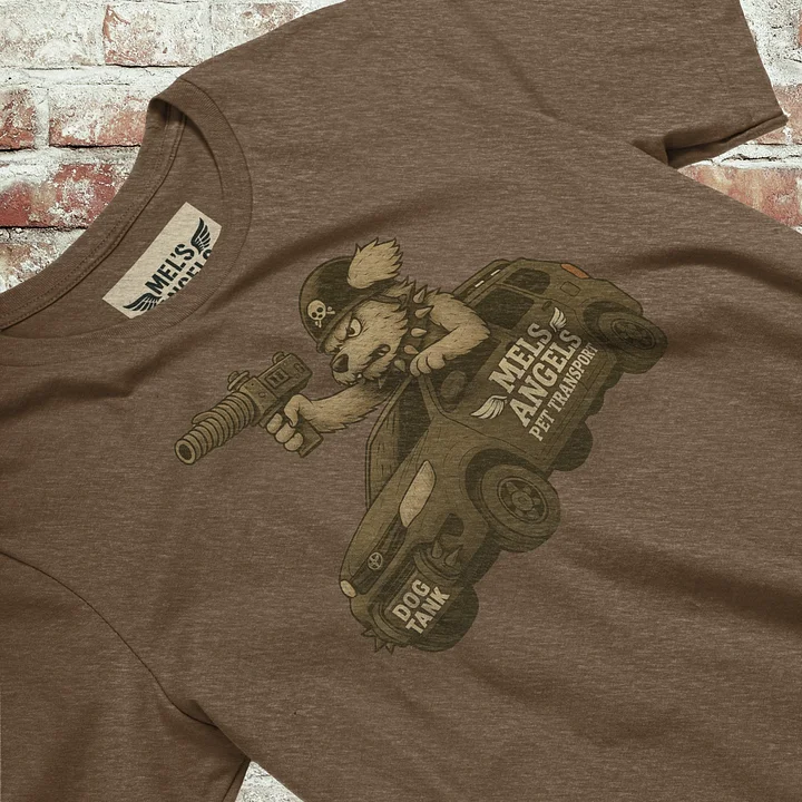 Mel’s Angels “Dog Tank” T-Shirt – Bella+Canvas Unisex Graphic Tee, Military-Style Rebel Dog Apparel product image (1)