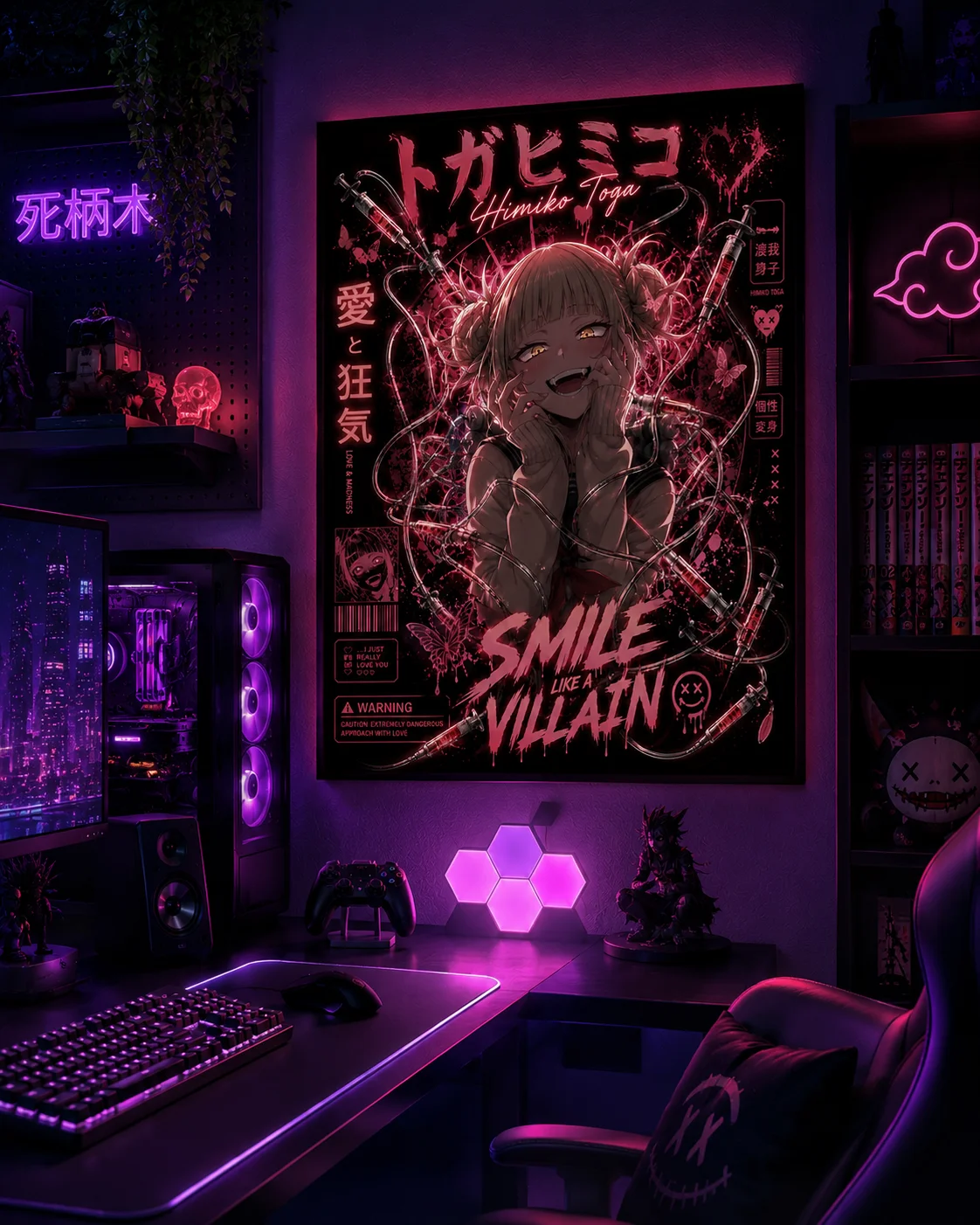 Himiko Toga – Smile Like a Villain Crimson Chaos Anime Poster product image (2)