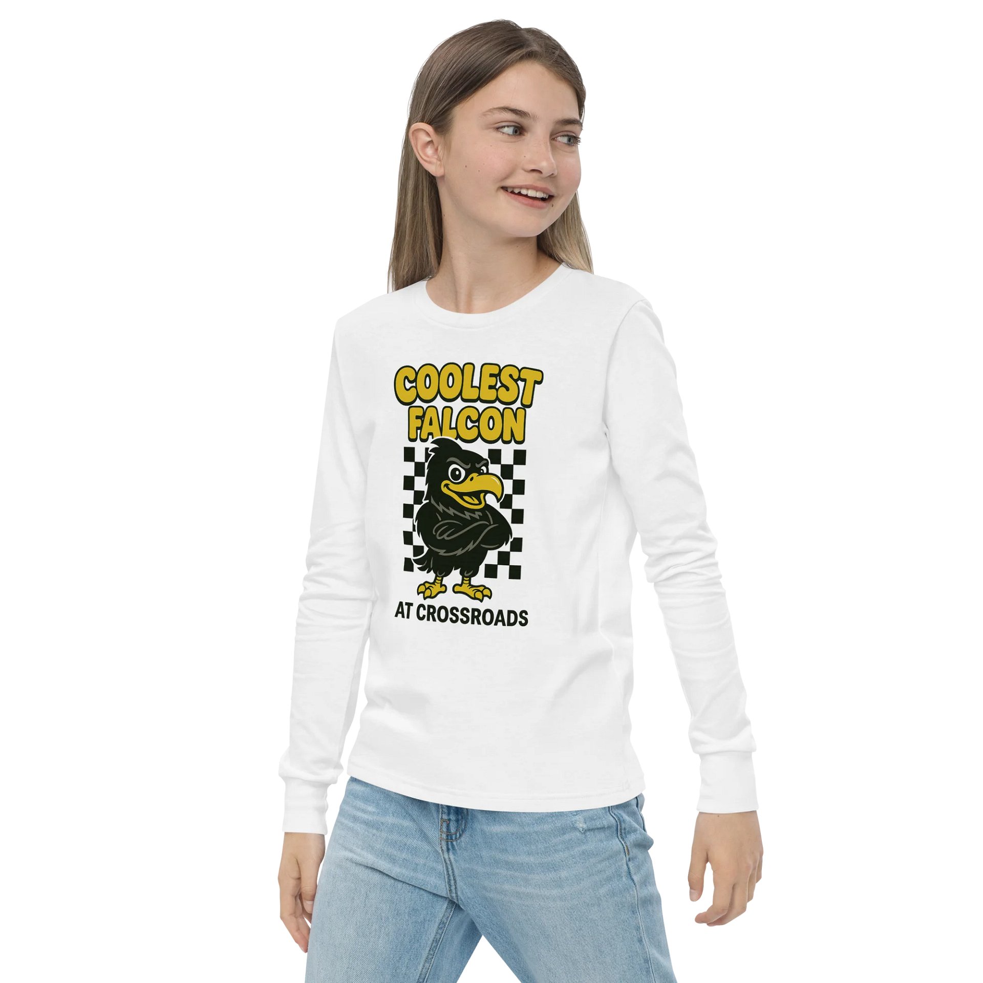 Coolest Falcon Youth Long Sleeve T-Shirt product image (3)