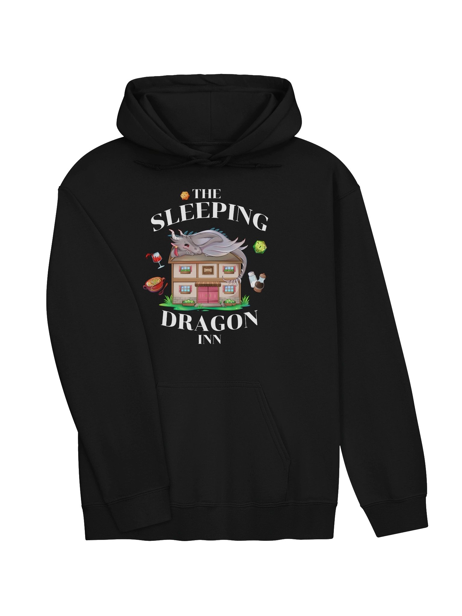 The Sleeping Dragon Inn Hoodie [White Font] product image (24)