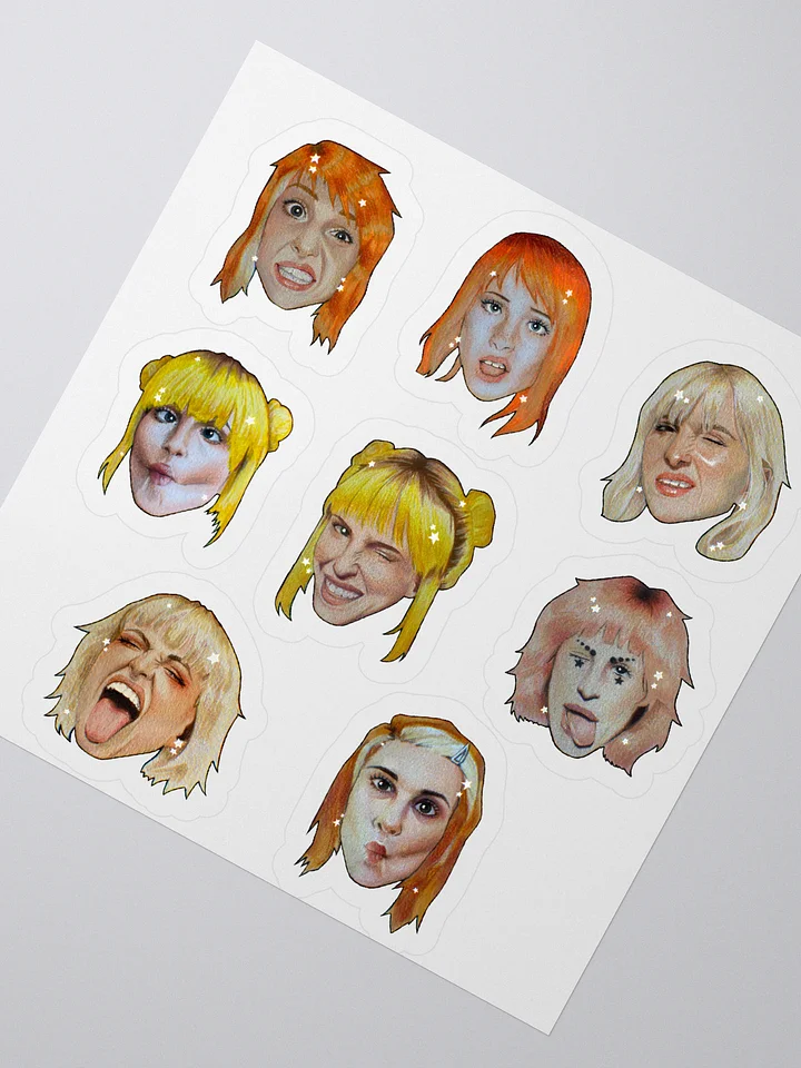 yelyah expressions sticker sheet! product image (3)
