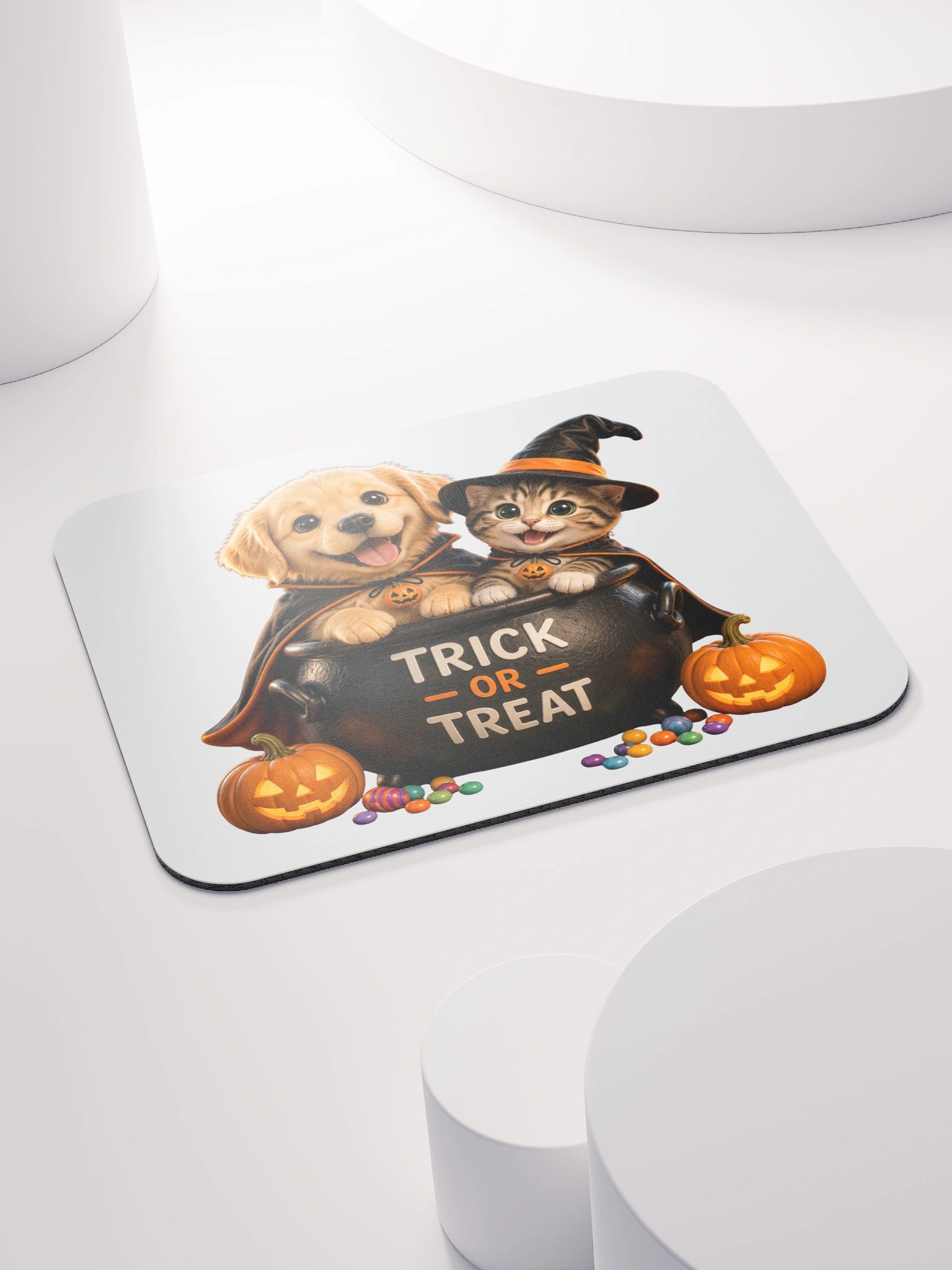 Trick or Treat Dog and Cat Mousepad product image (4)