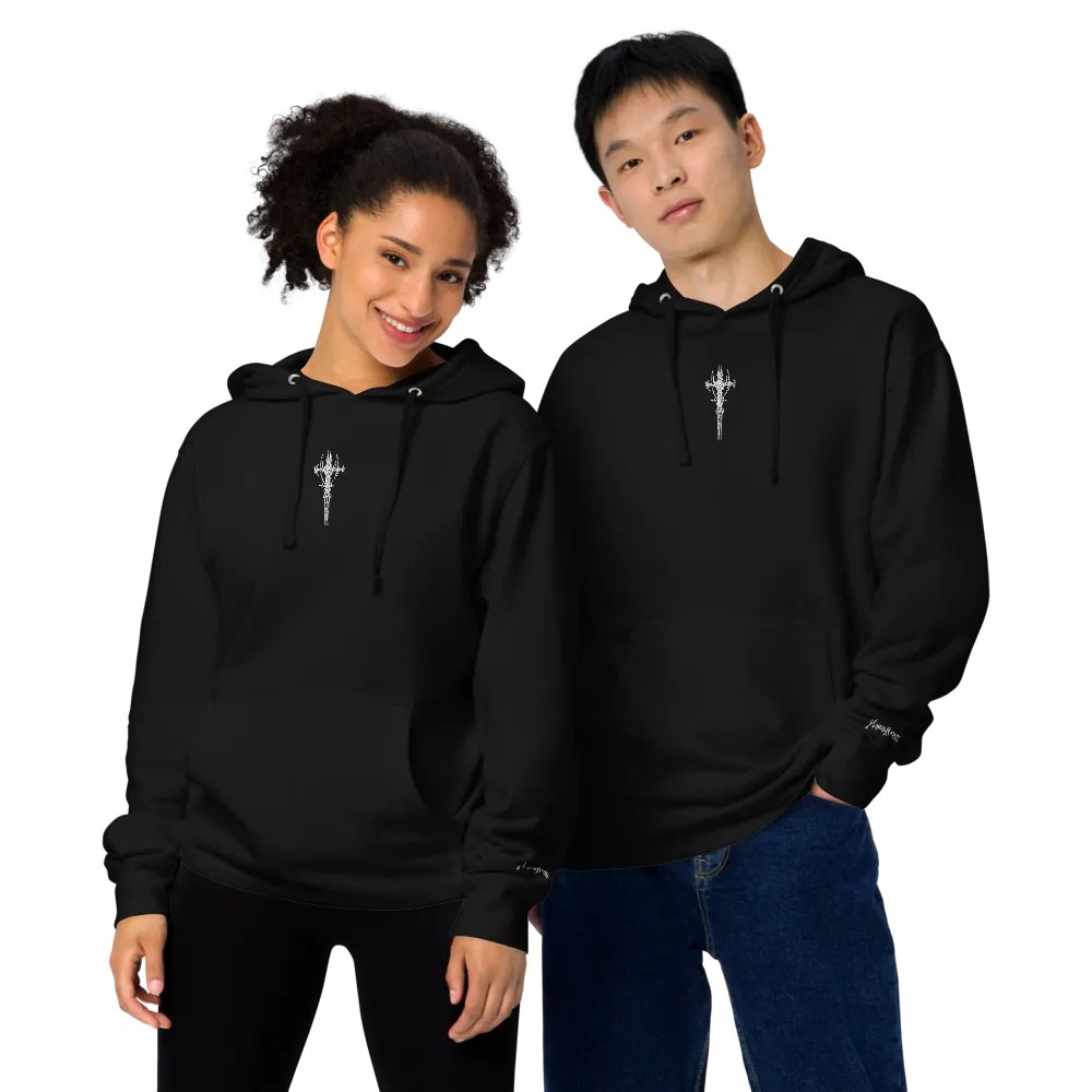 White Crusifix Basic Hoodie product image (7)