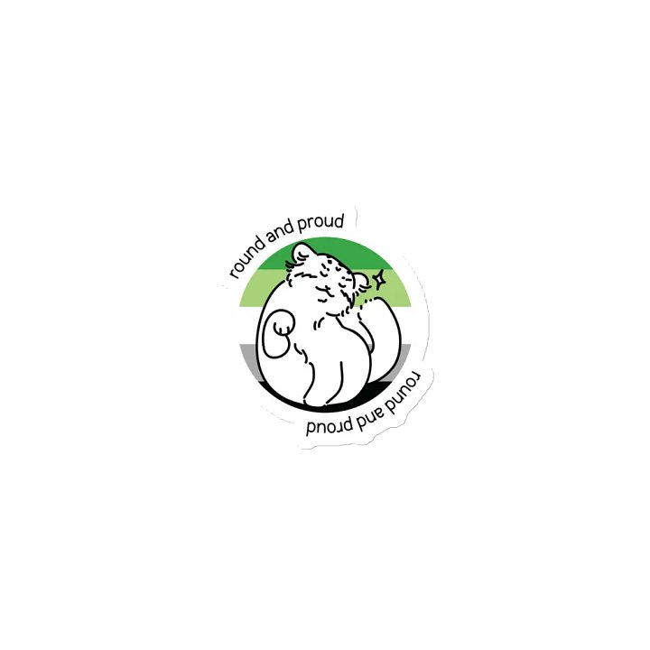 Round and Proud Manul Aromantic Version - Magnet product image (1)