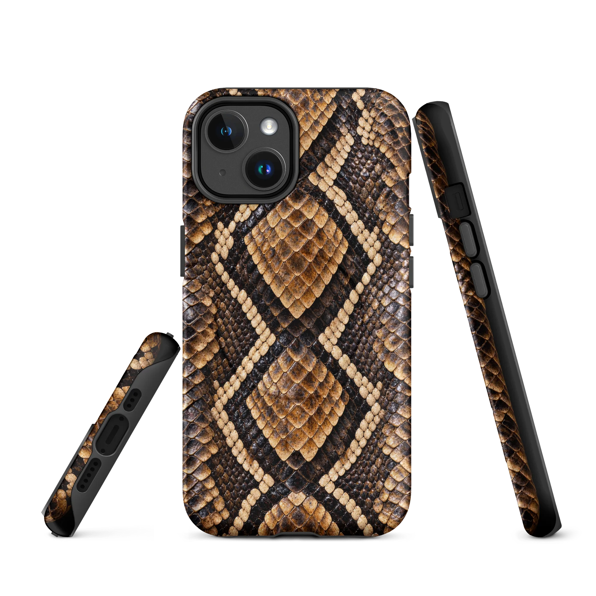 Rattler's Hide - MagSafe® Tough iPhone® Case - Rattlesnake Skin Pattern product image (1)