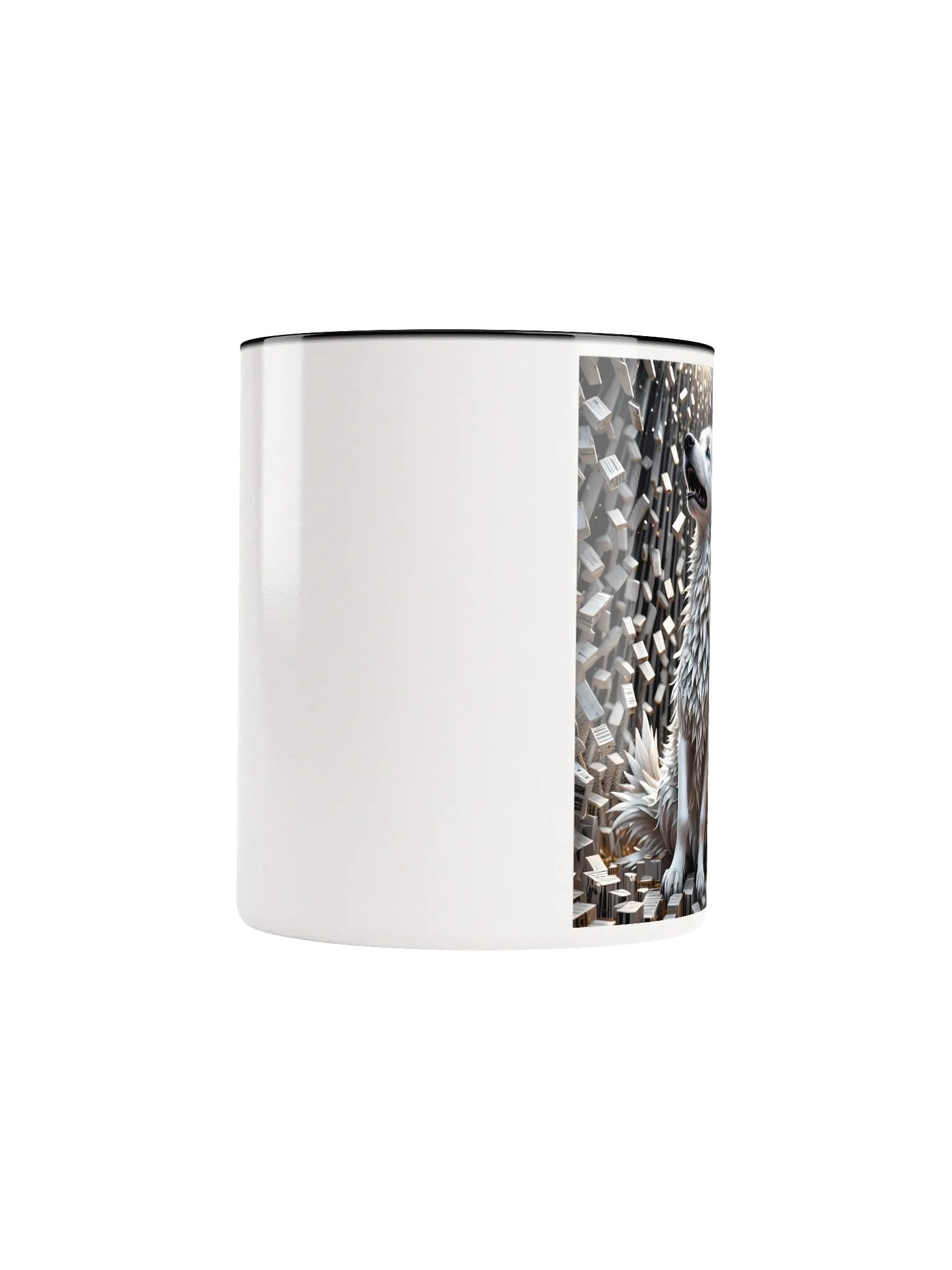 Surreal Wolf Ceramic Mug product image (10)