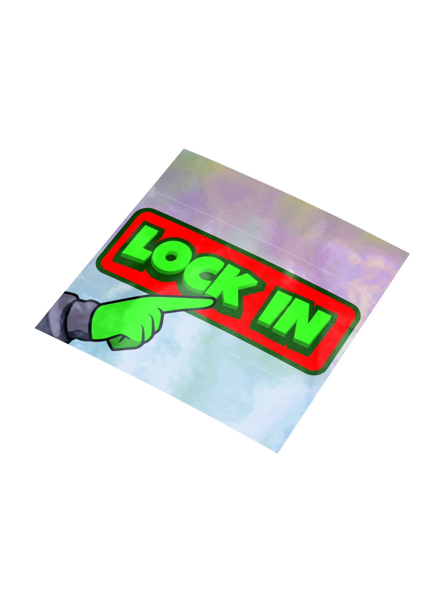Lock In Holographic Sticker product image (7)