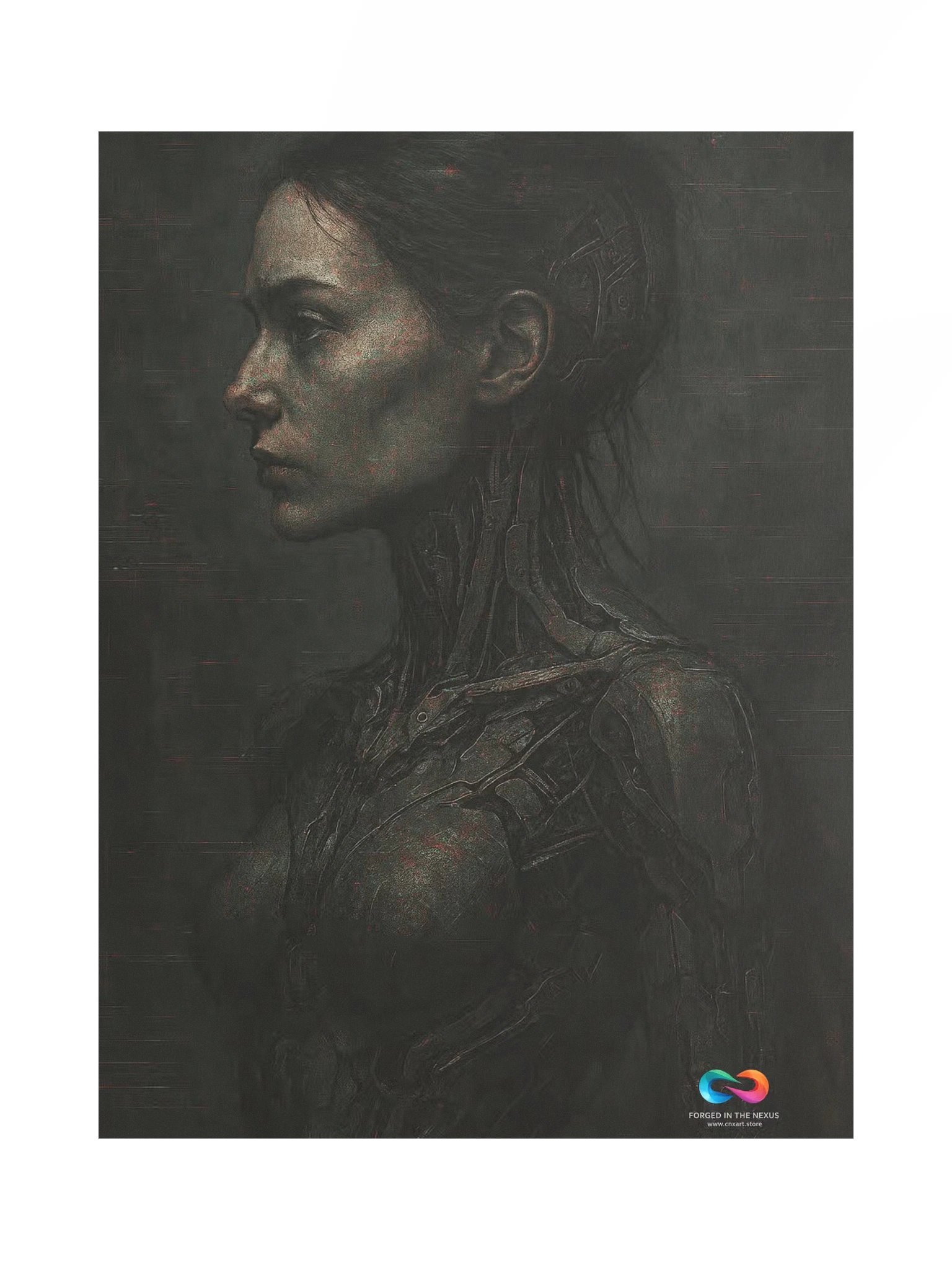 CINEMATIC ART POSTER – DYSTOPIAN GLITCH #007 product image (1)