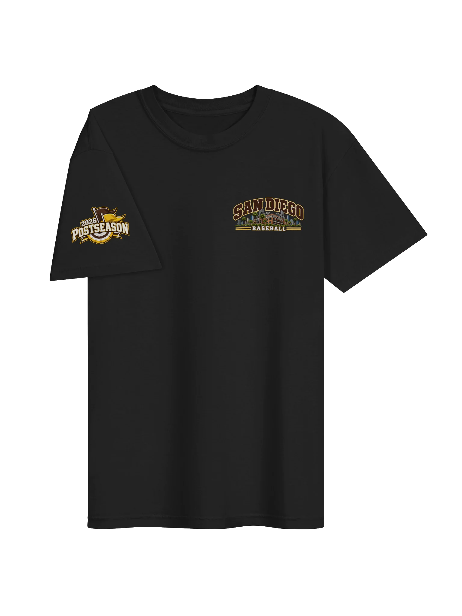 San Diego Baseball 2026 "Postseason" Animated Player Back Print T-Shirt product image (3)