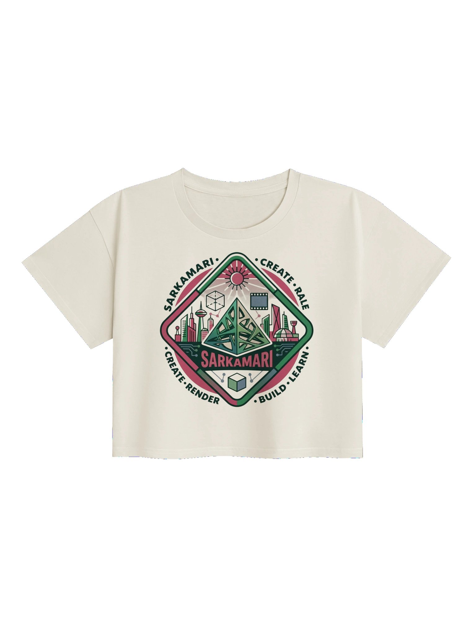 SARKAMARI Creative District Tee Milky product image (1)