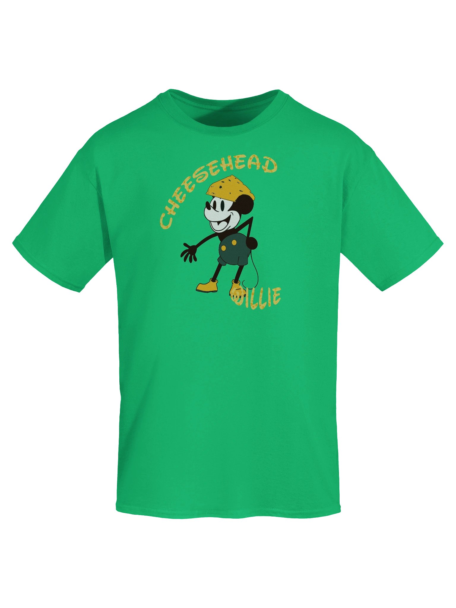 Cheesehead Willie Cartoon T-Shirt product image (37)