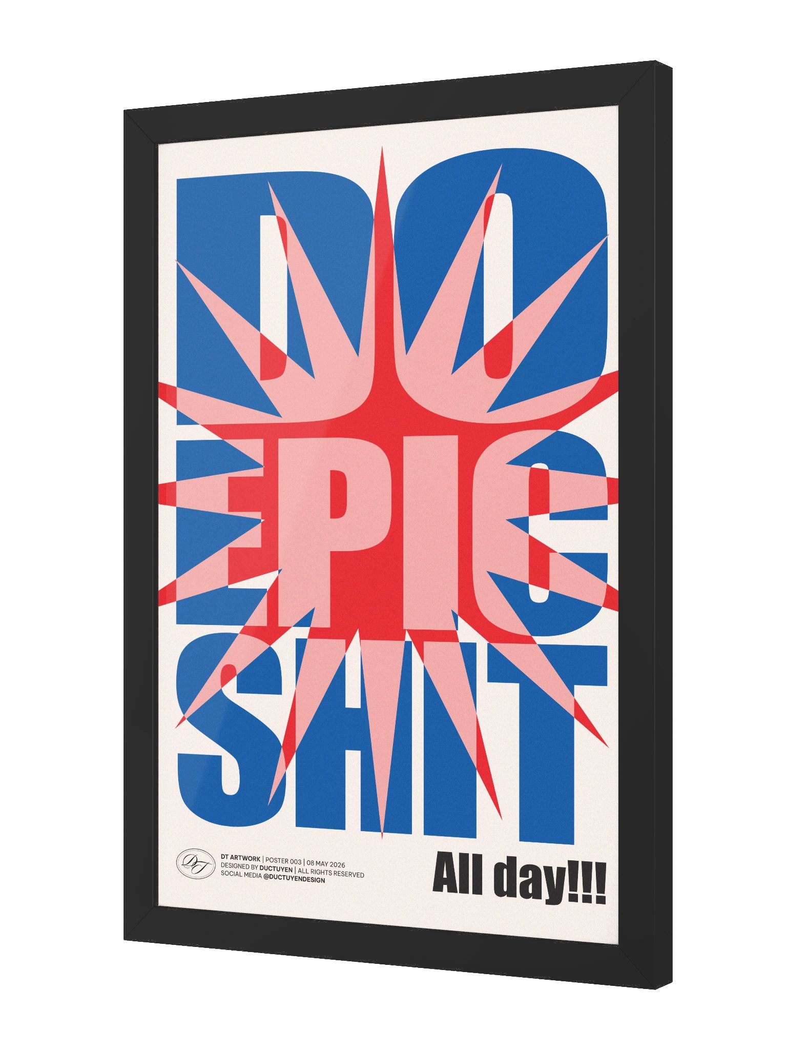 "DO EPIC SHIT" Typography Framed Poster product image (7)
