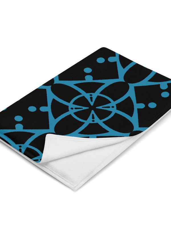 Turquoise Ethereal Echoes Throw Blanket product image (1)