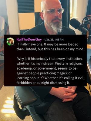 Wizard explains why institutions reject #magick. #occult #wizard #witchtok #esoteric