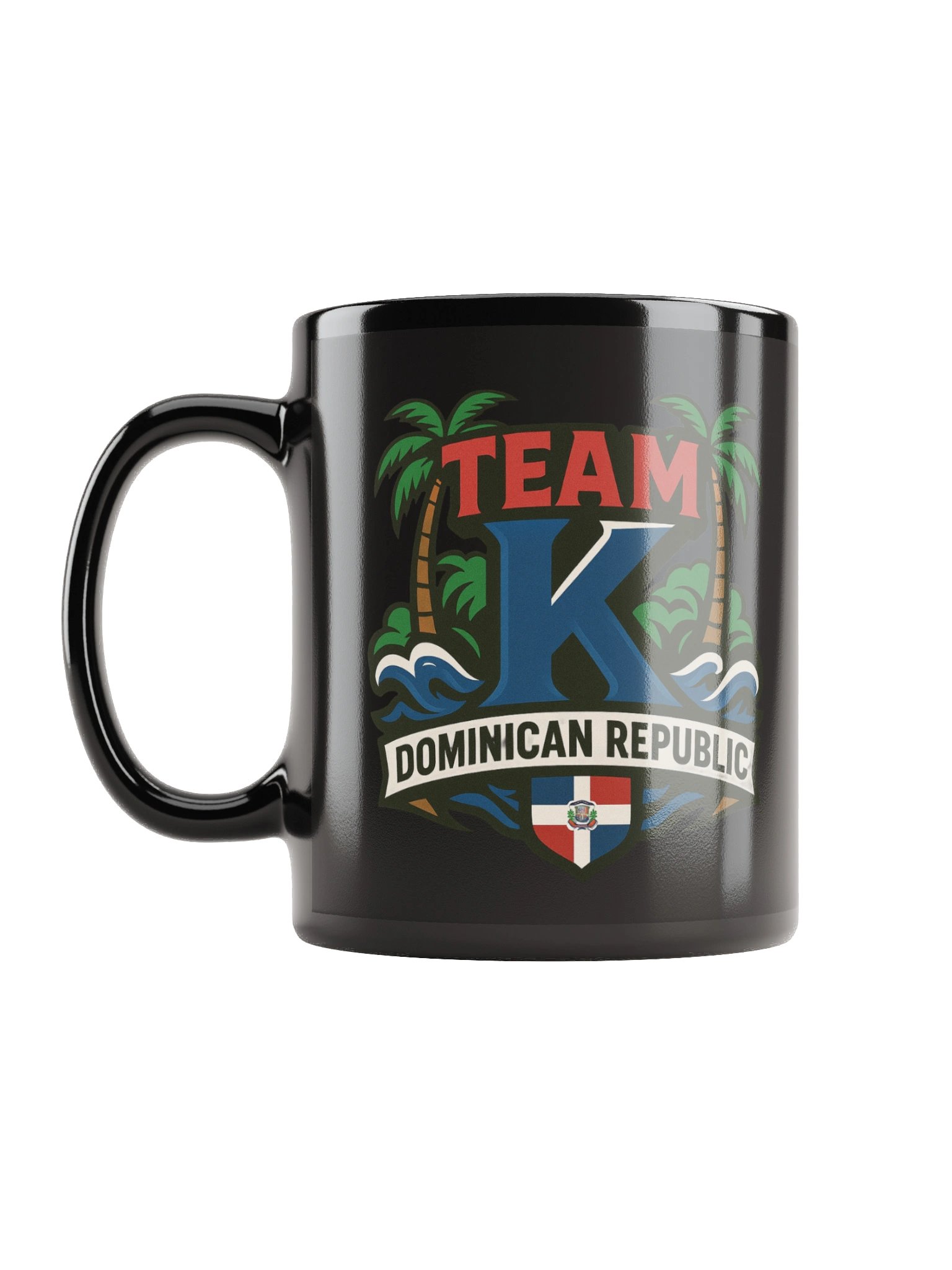 TEAM K Dominican Republic Black Mug product image (12)