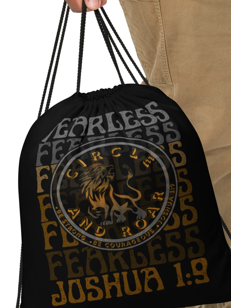Fearless Lion Drawstring Bag product image (5)