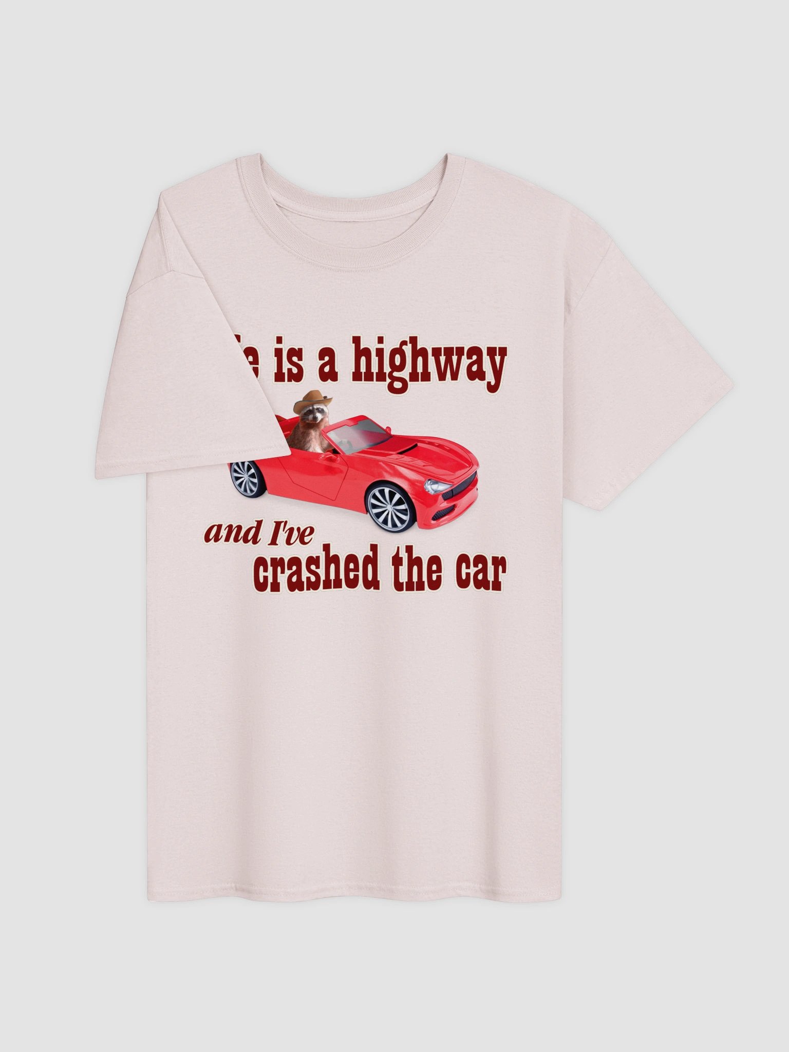 Life is a Highway - Raccoon T-shirt product image (35)
