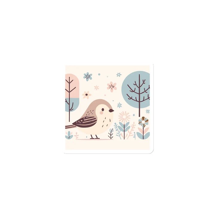 Whimsical Bird Die-Cut Magnets product image (1)