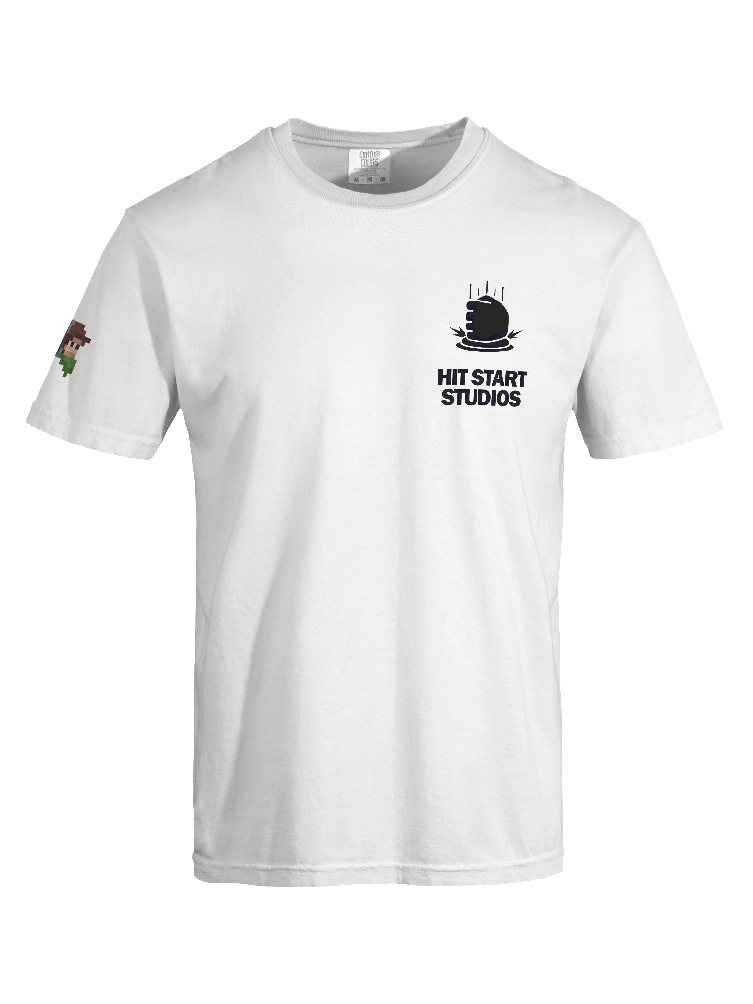 Hit Start Heavyweight T-Shirt White product image (5)