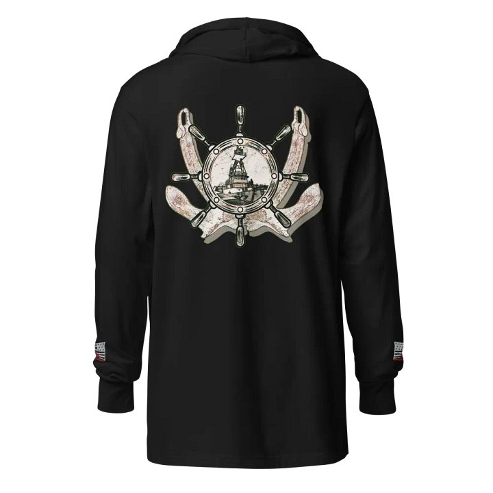 Twin anchor ship wheel & Tug CE hoodie Tee product image (1)