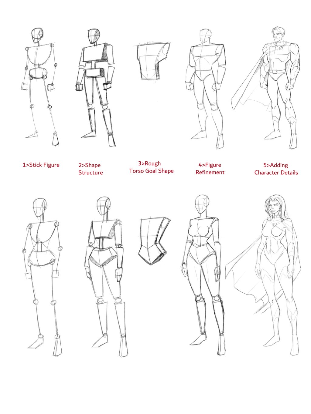 Superhero Figure Drawing & Character design /Overall Comic Art product image (3)