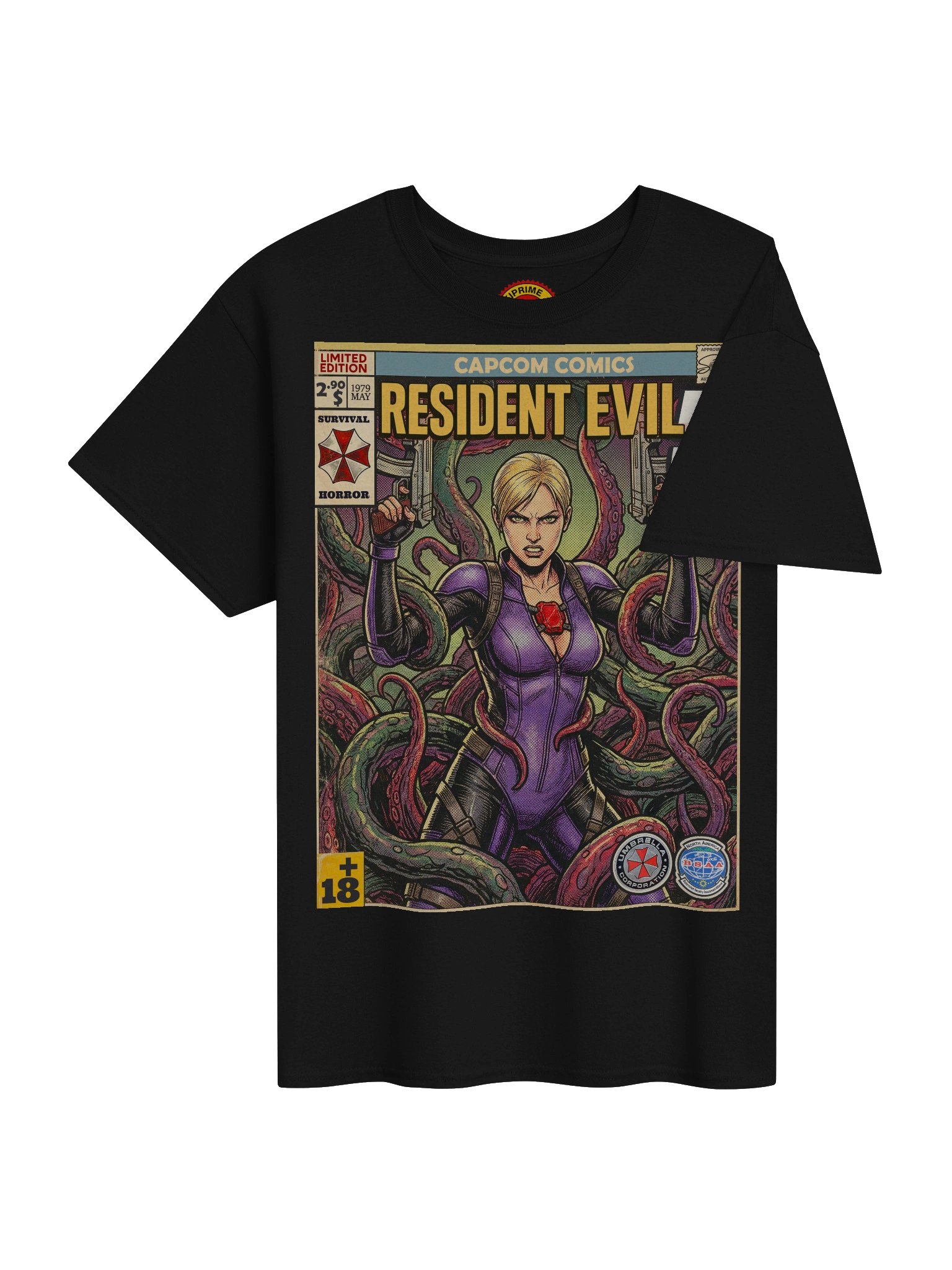 Resident Evil 5 Jill Valentine Comic Art T-Shirt product image (4)