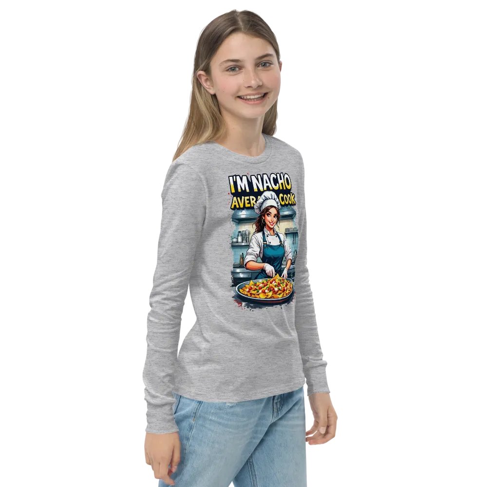Nacho Average Cook Youth Long Sleeve T-Shirt product image (17)