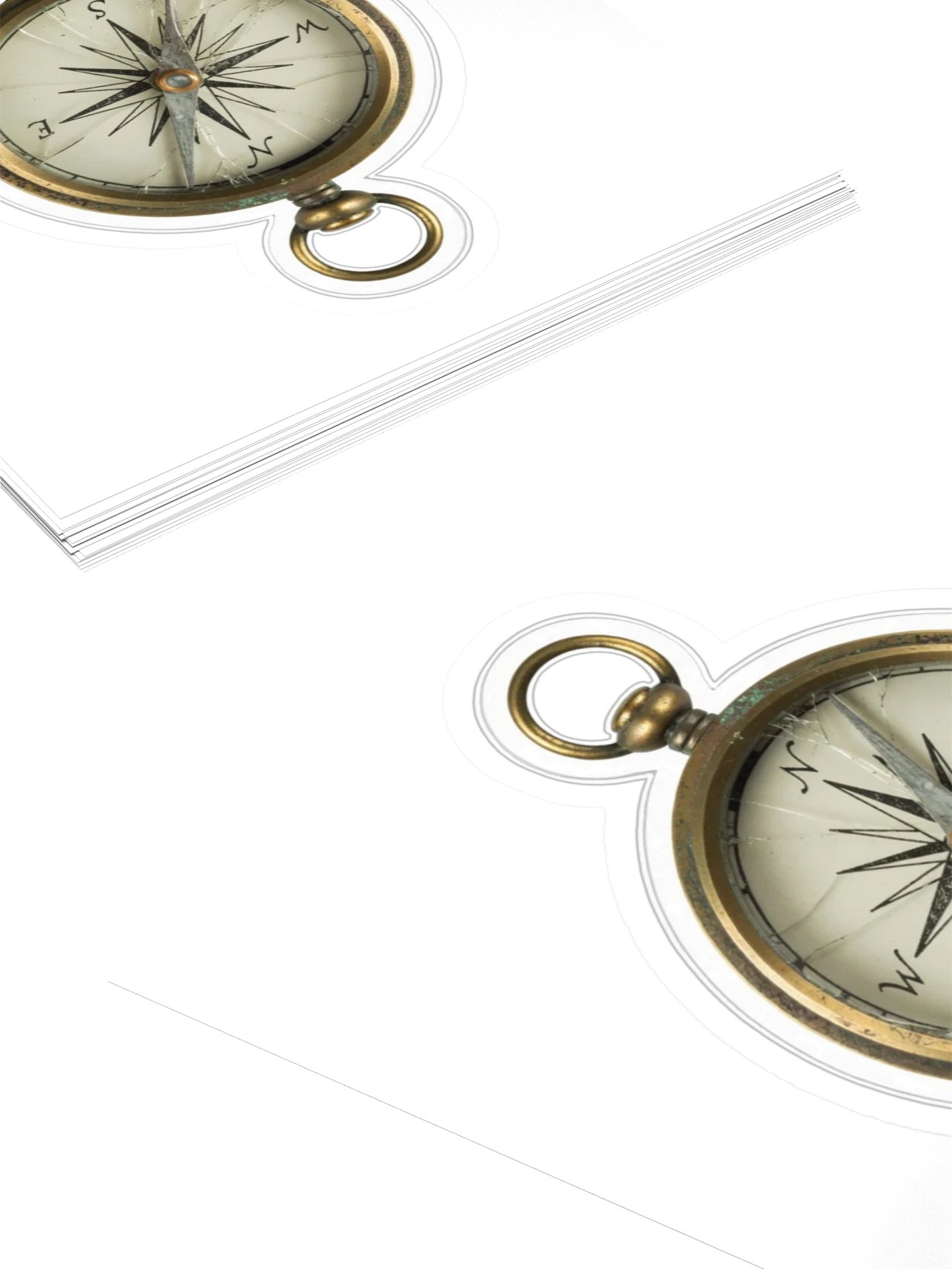 The Hours She Broke — Compass Sticker product image (4)