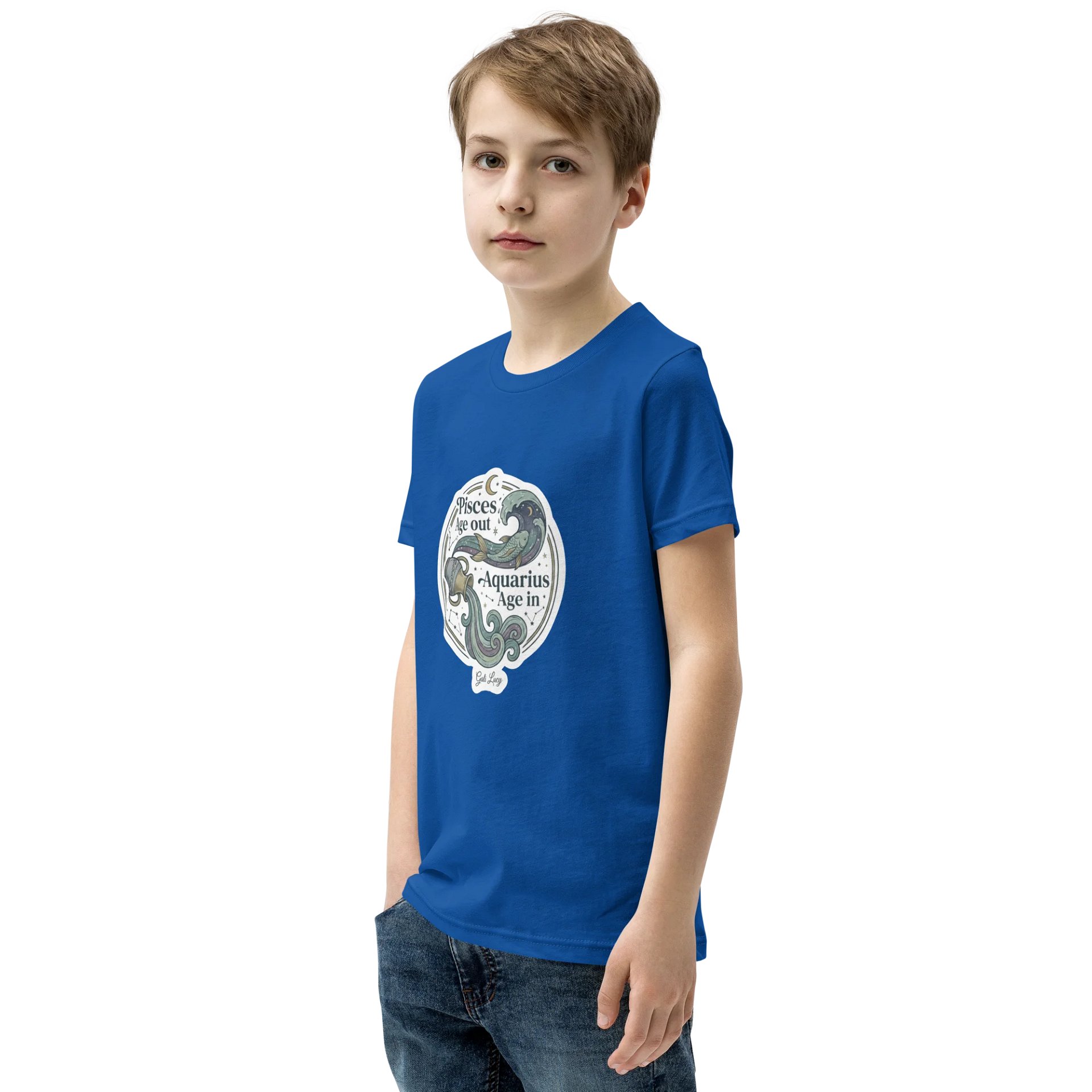 Aquarius Age Unisex Youth T-Shirt product image (3)