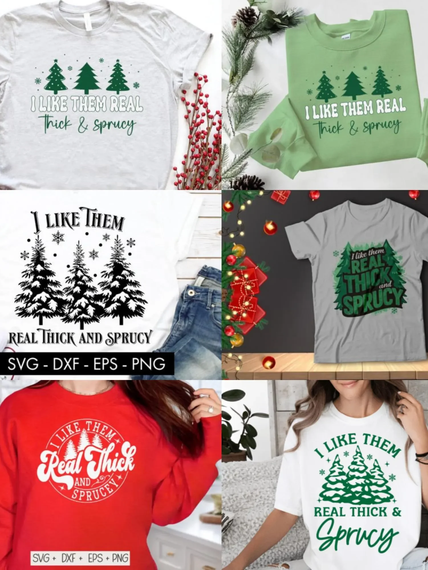 I like them real thick and sprucy bundle svg png Thick and sprucey bundle svg product image (5)