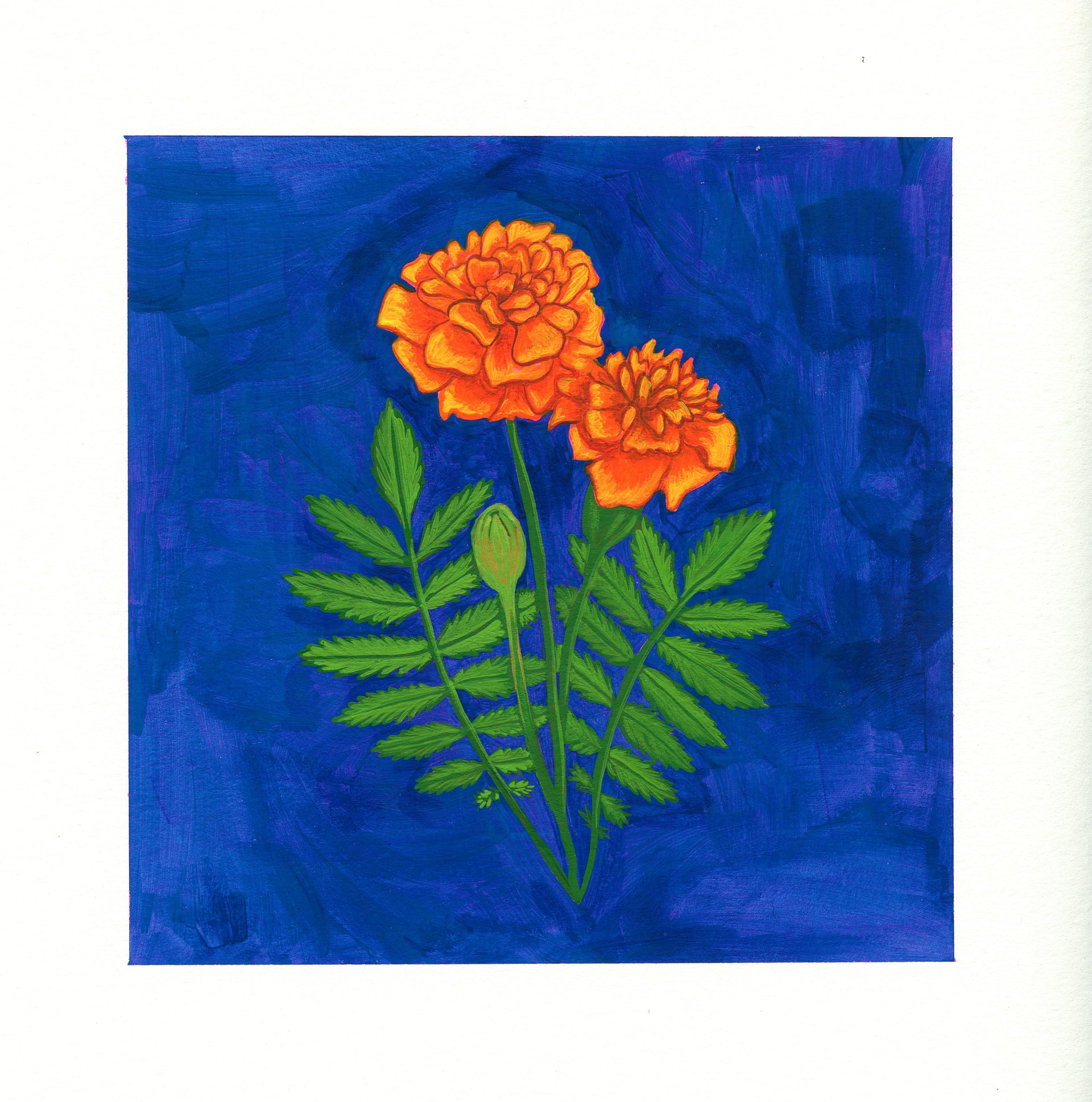 Marigolds - Painting product image (1)