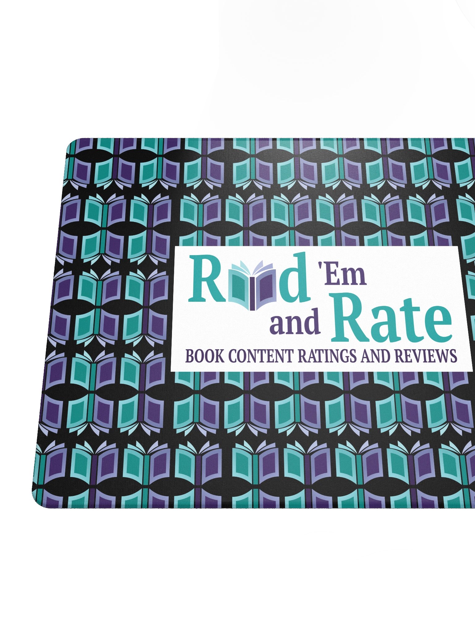 Read 'Em and Rate Gaming Mouse Pad (Black Background) product image (4)
