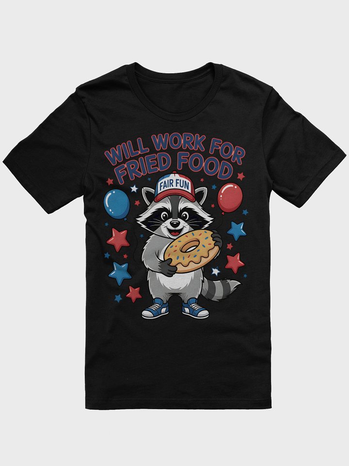 Fair Fun Raccoon Doughnut T-Shirt product image (2)