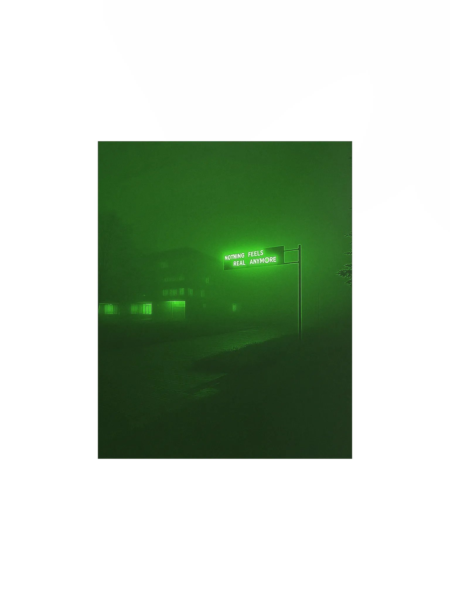 "Nothing feels real anymore" Matte Poster product image (1)