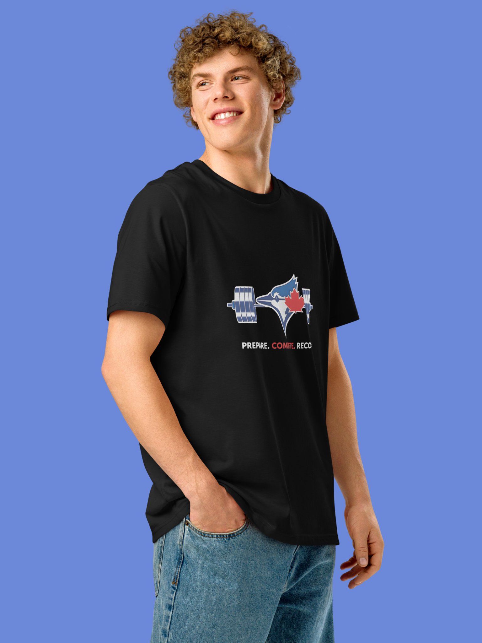 Kazuma Okamoto Blue Jays Prepare Compete Recover Shirt product image (149)