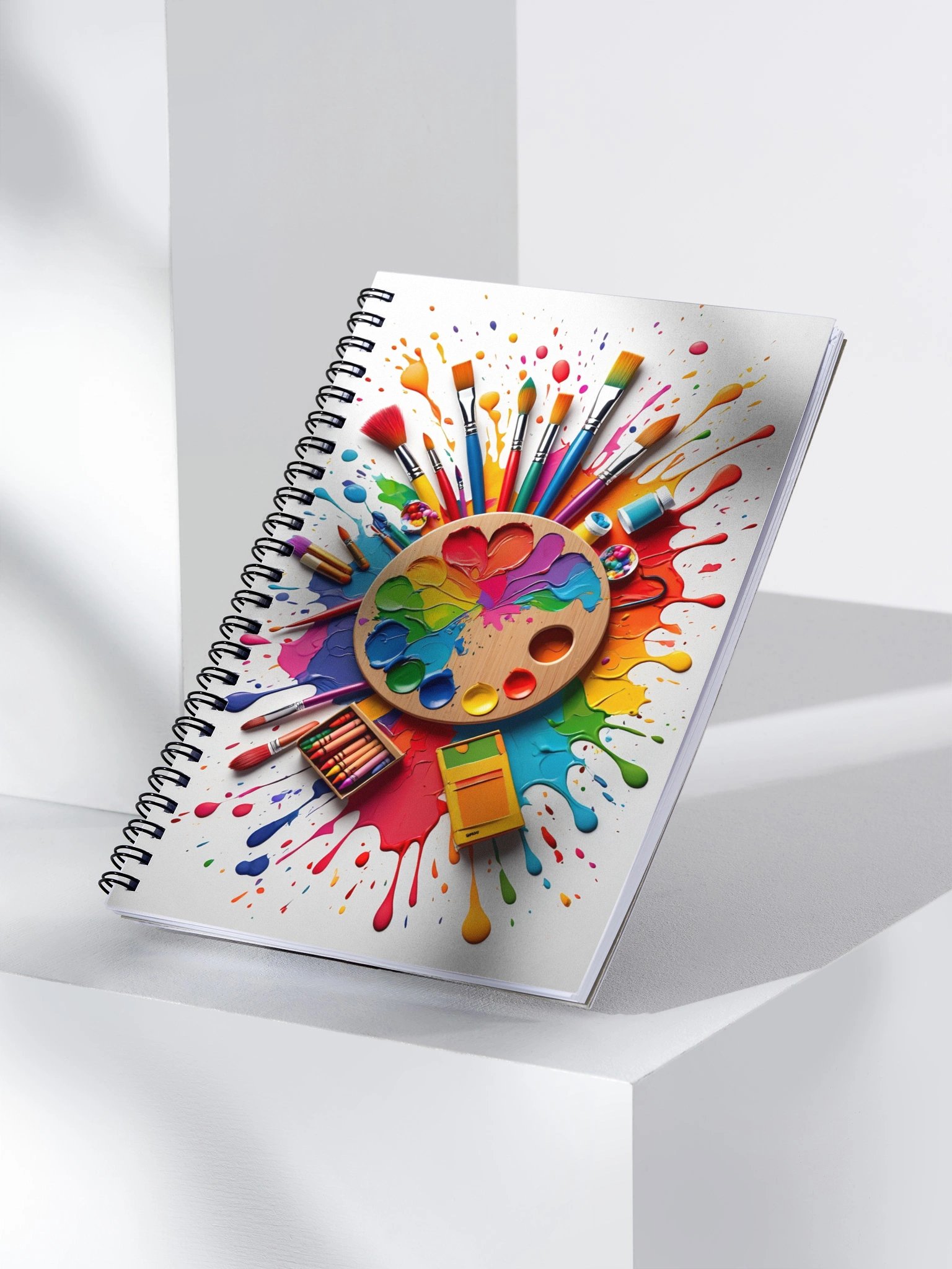Color Splash Spiral Notebook product image (3)