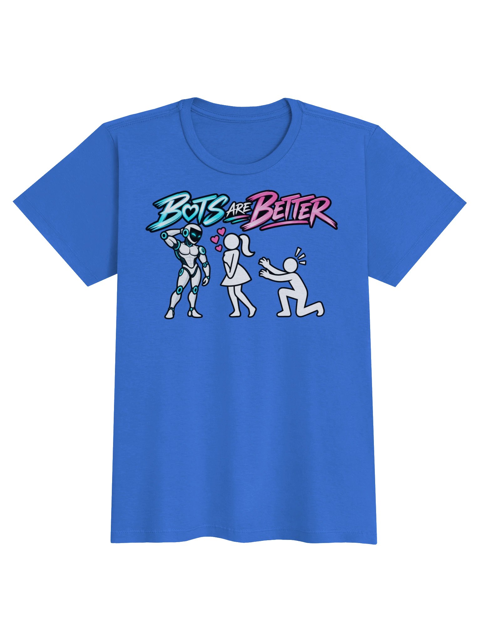 BOTS ARE BETTER — Woman + Male Bot, Women's Tee product image (1)