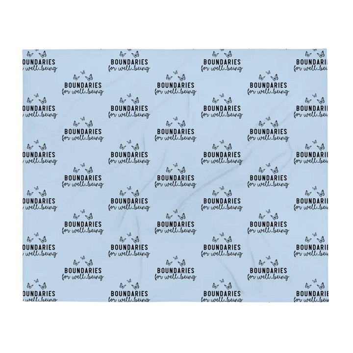 Boundaries For Well-Being Blanket product image (2)