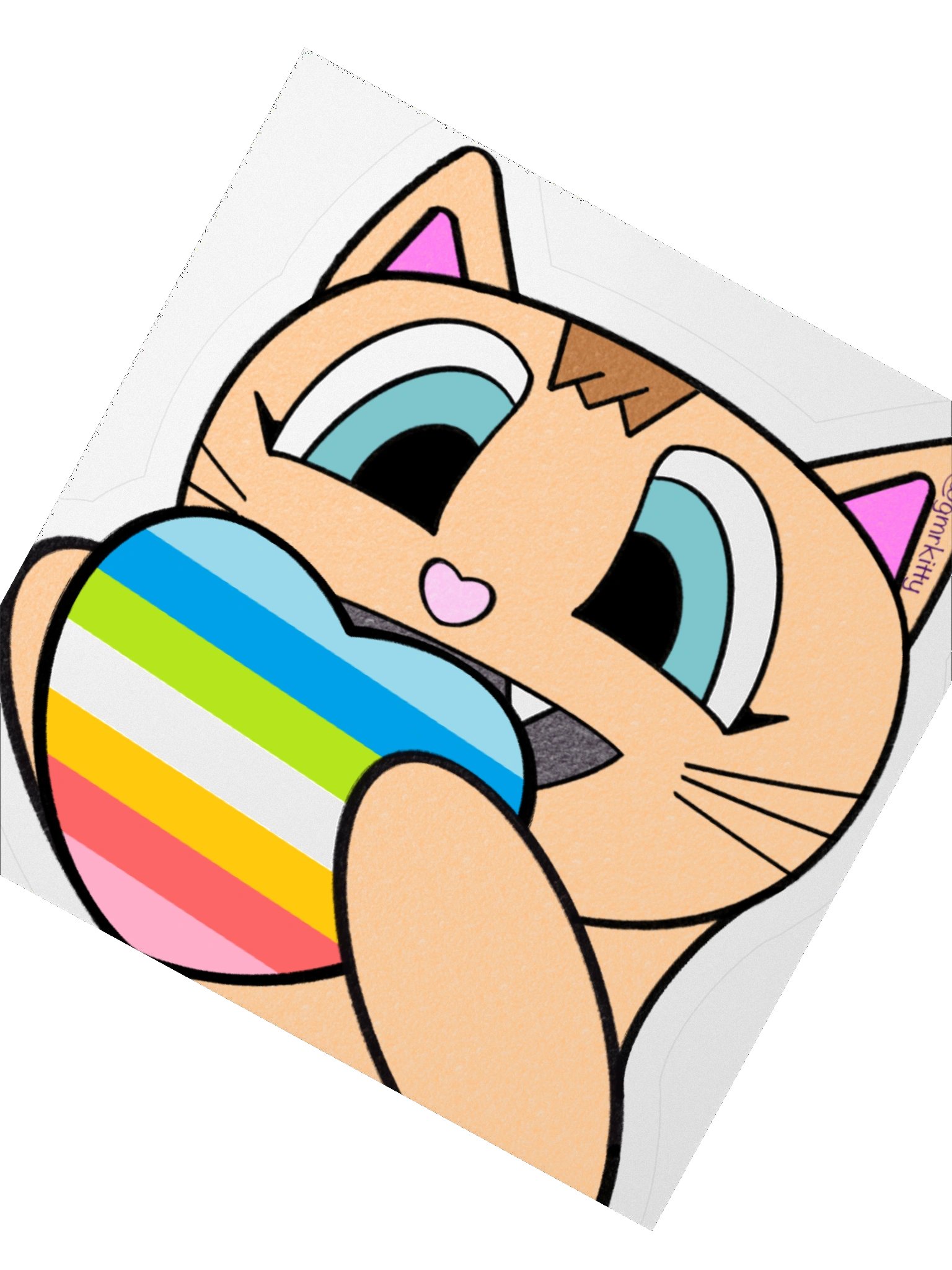 Queer Pride Kitty Sticker product image (6)