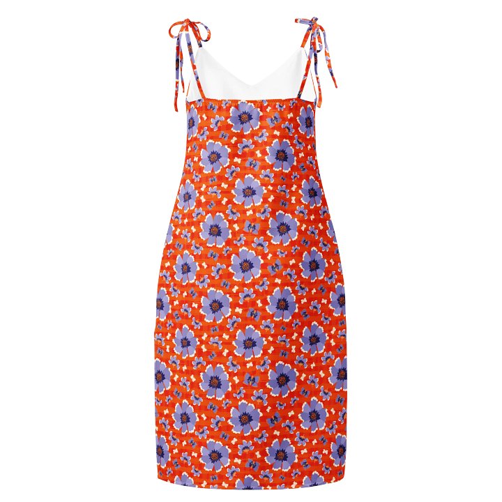 Orange Bloom Chiffon Slip Dress product image (2)