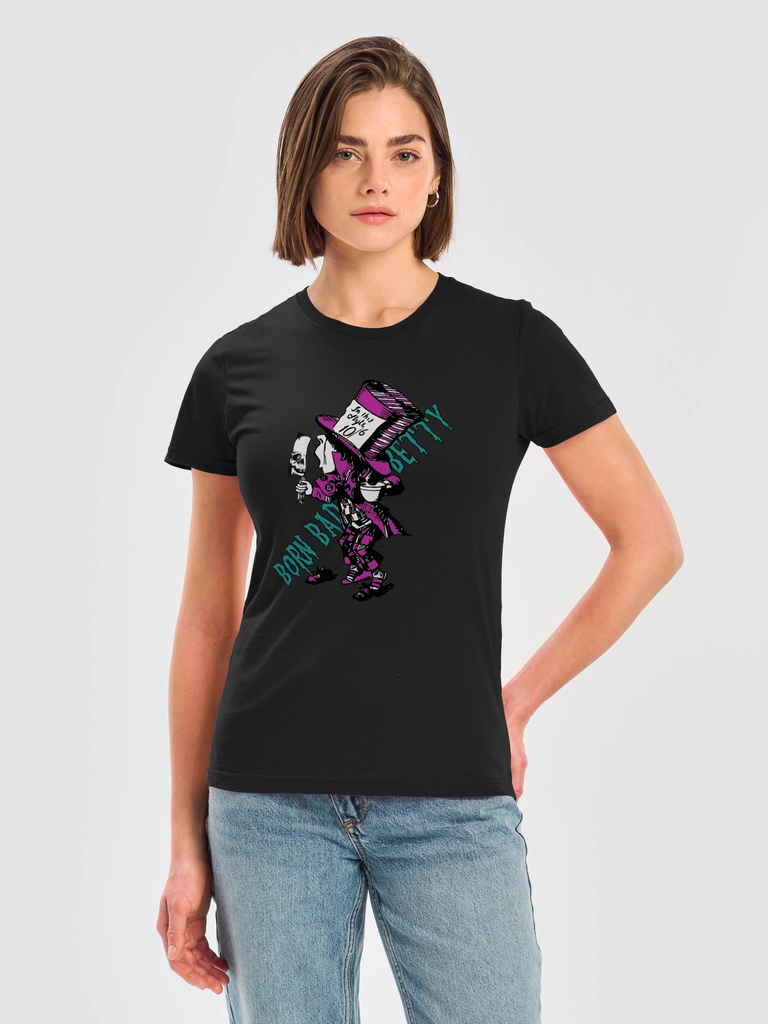 Mad Hatter Born Bad Betty Woman's T-Shirt product image (2)