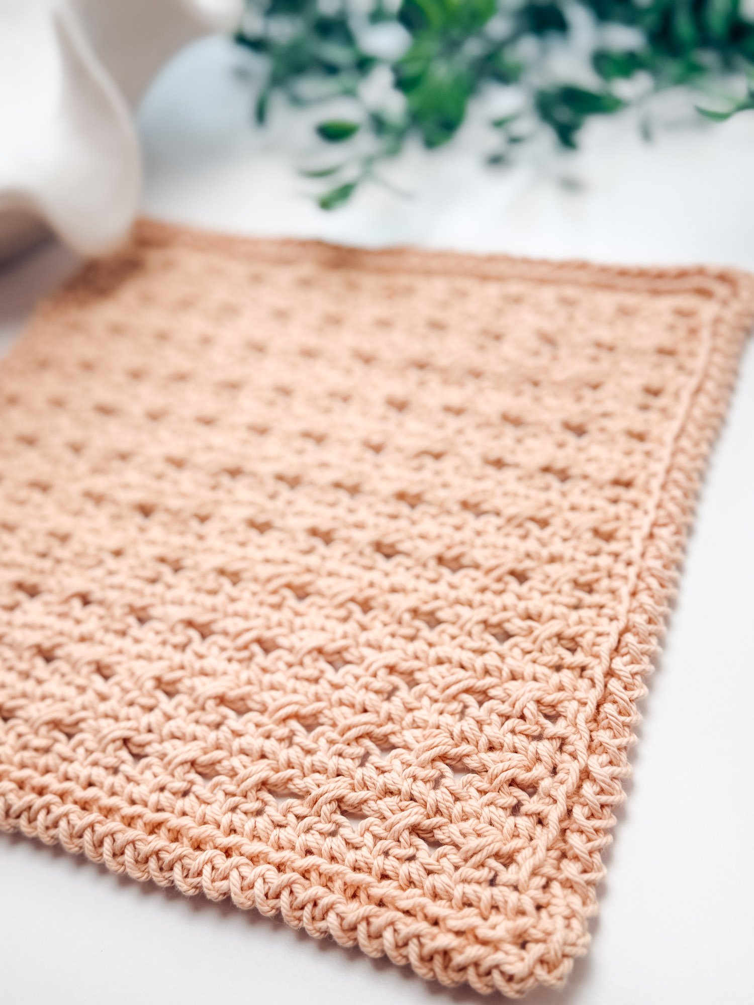 Reed Crossover Stitch Crochet Washcloth Pattern product image (3)