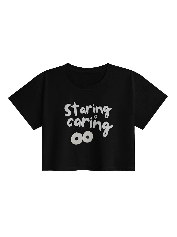 Staring is Caring Women's Cropped T-shirt product image (1)